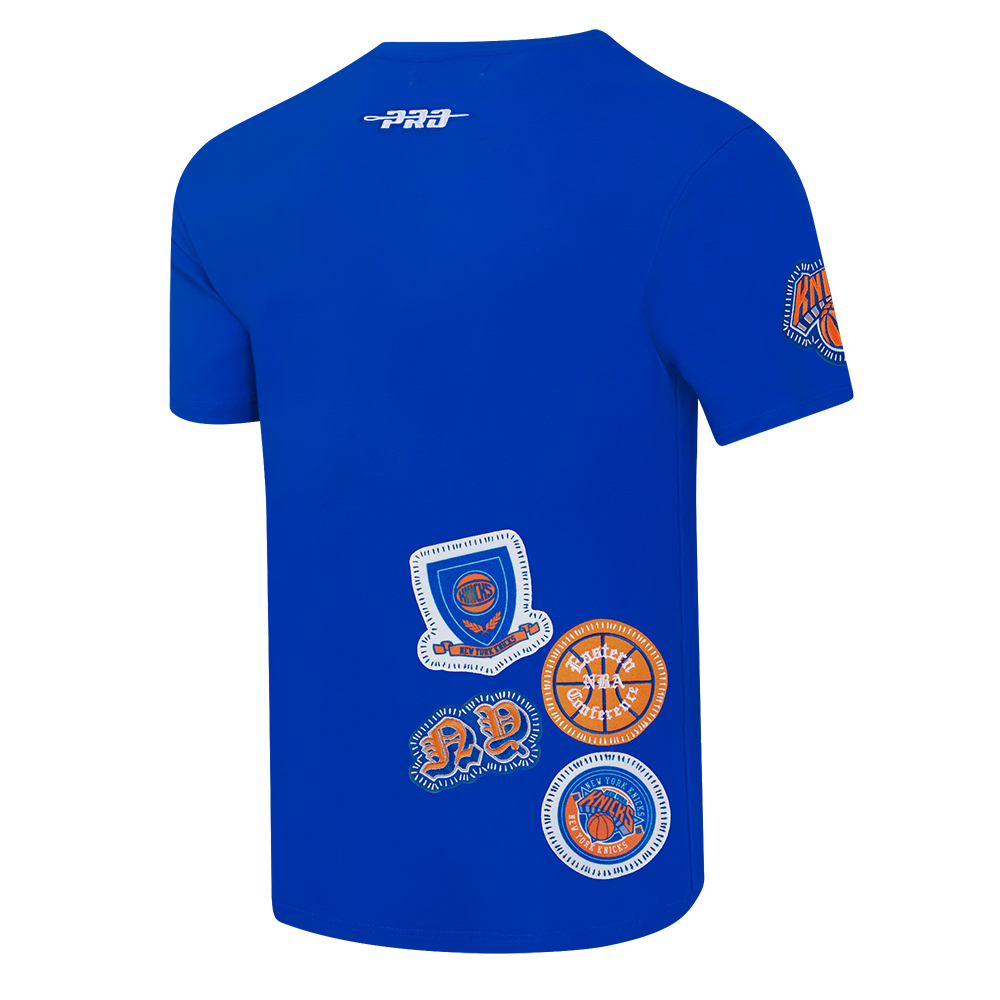 NBA NEW YORK KNICKS DIY PICK STITCH MEN'S SINGLE JERSEY TEE (ROYAL BLUE)