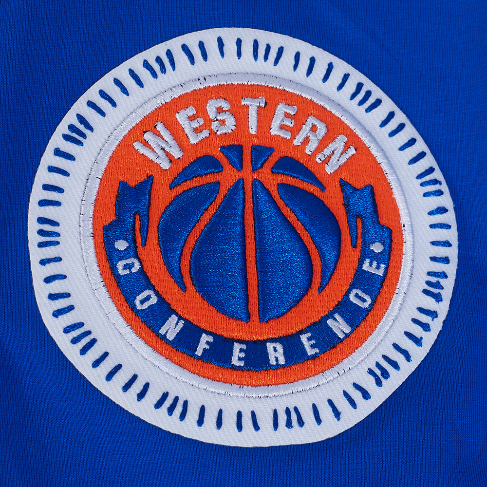 NBA NEW YORK KNICKS DIY PICK STITCH MEN'S SINGLE JERSEY TEE (ROYAL BLUE)