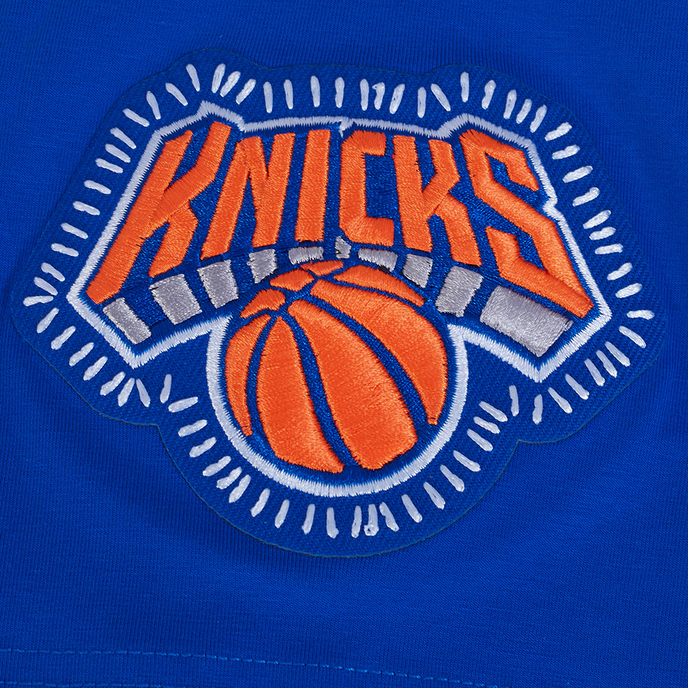 NBA NEW YORK KNICKS DIY PICK STITCH MEN'S SINGLE JERSEY TEE (ROYAL BLUE)