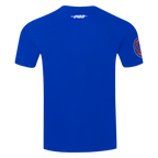 NBA NEW YORK KNICKS RETRO ELEVATION T-SHIRT EN JERSEY SIMPLE POUR HOMME (BLEU ROYAL)