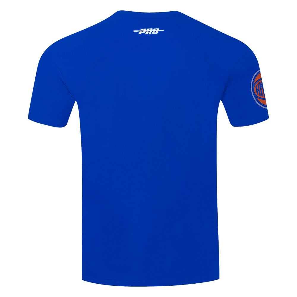 NBA NEW YORK KNICKS RETRO ELEVATION T-SHIRT EN JERSEY SIMPLE POUR HOMME (BLEU ROYAL)