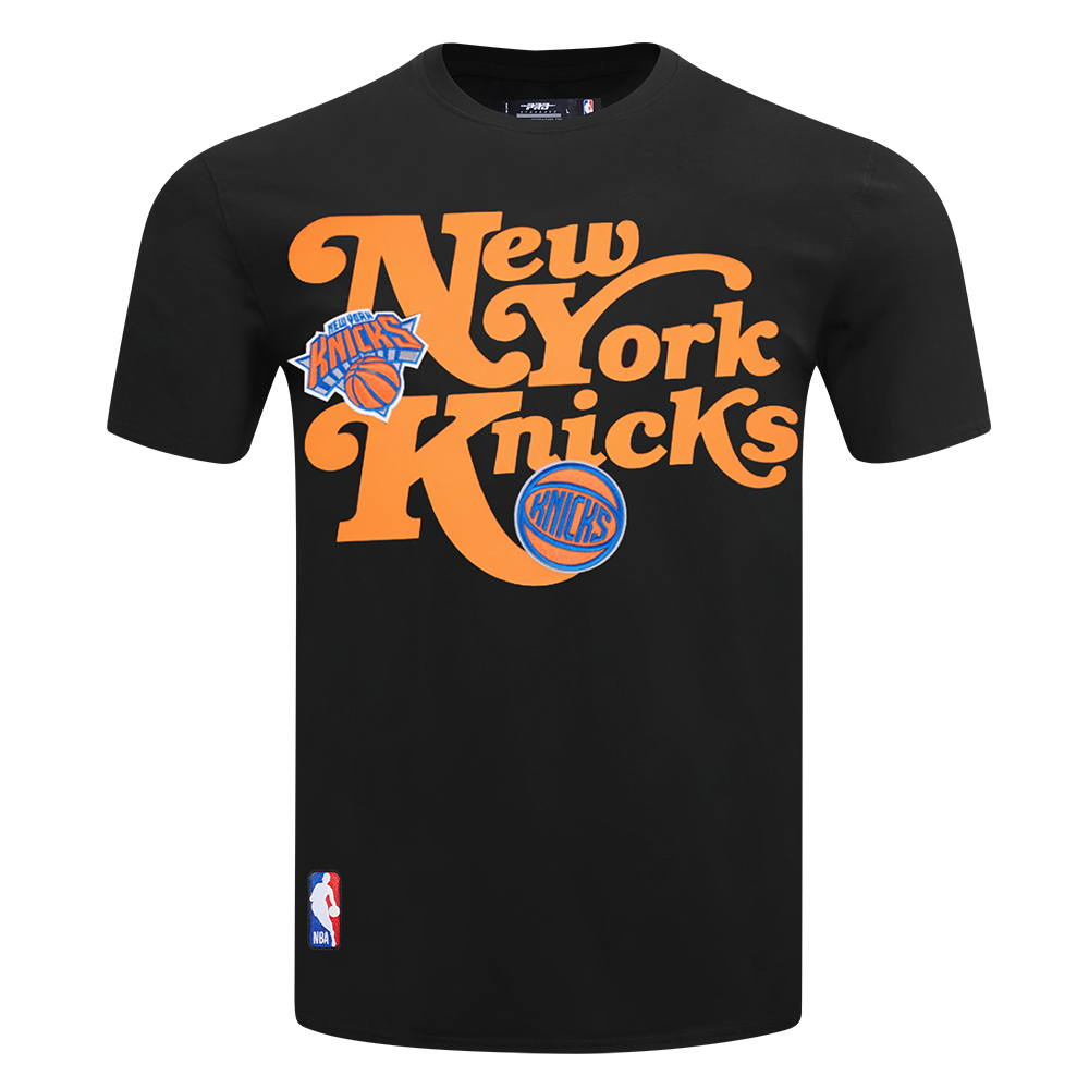 NBA NEW YORK KNICKS SOUVENIR MEN'S SINGLE JERSEY TEE (BLACK)