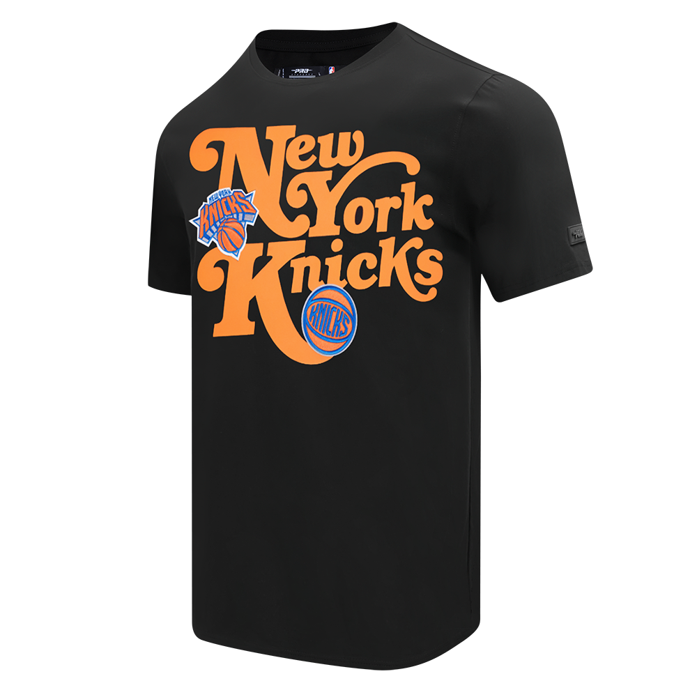 NBA NEW YORK KNICKS SOUVENIR MEN'S SINGLE JERSEY TEE (BLACK)