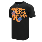 NBA NEW YORK KNICKS SOUVENIR MEN'S SINGLE JERSEY TEE (BLACK)