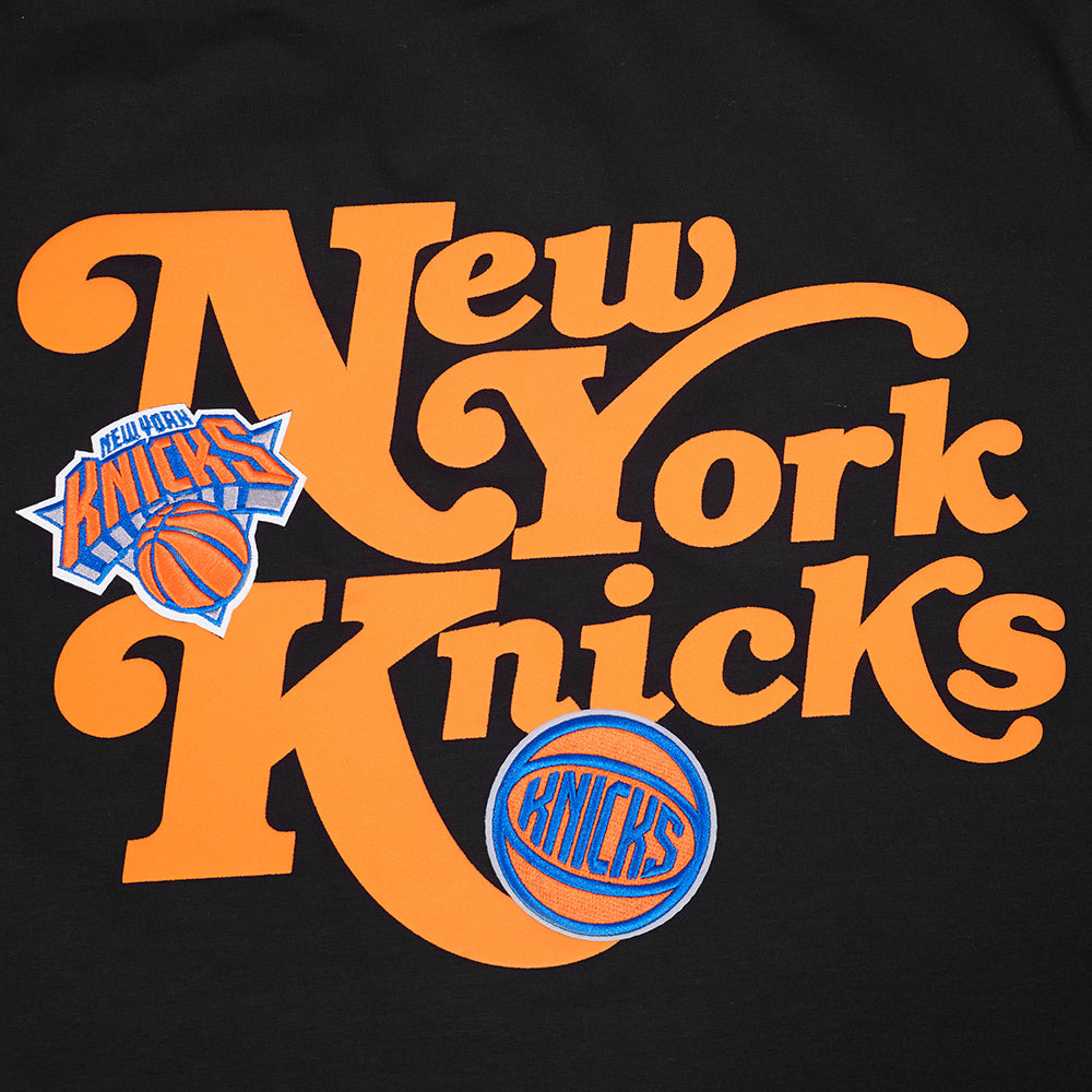 NBA NEW YORK KNICKS SOUVENIR MEN'S SINGLE JERSEY TEE (BLACK)