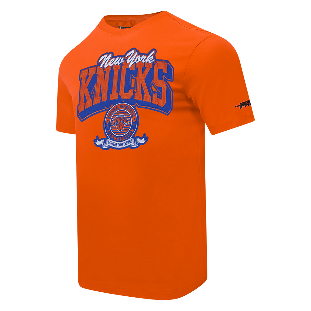 NBA NEW YORK KNICKS TEAM BADGE MEN'S WM SJ TEE (ORANGE)