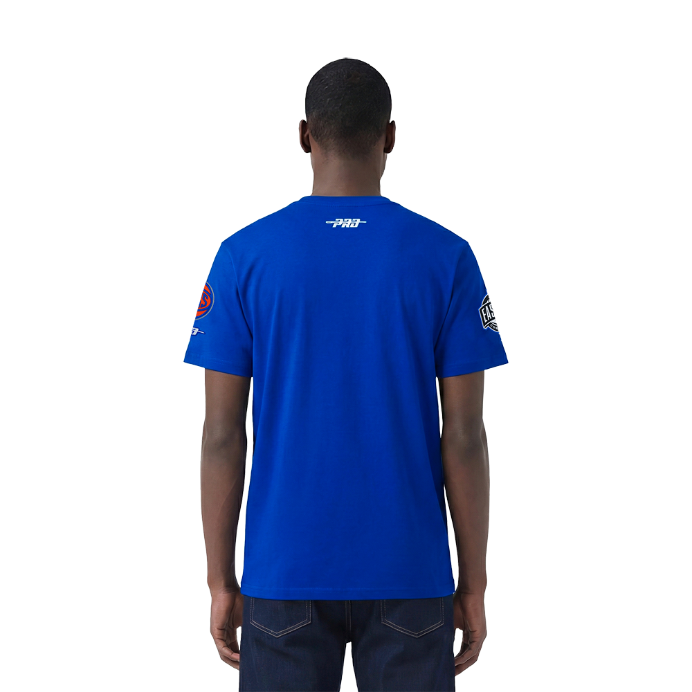 NBA NEW YORK KNICKS LETTERMAN MEN'S S/S TEE (ROYAL BLUE)