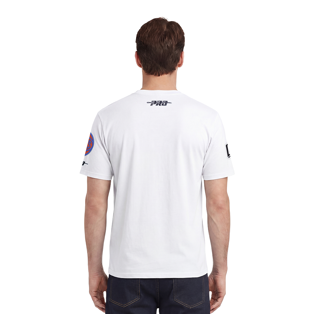 NBA NEW YORK KNICKS LETTERMAN MEN'S S/S TEE (WHITE)