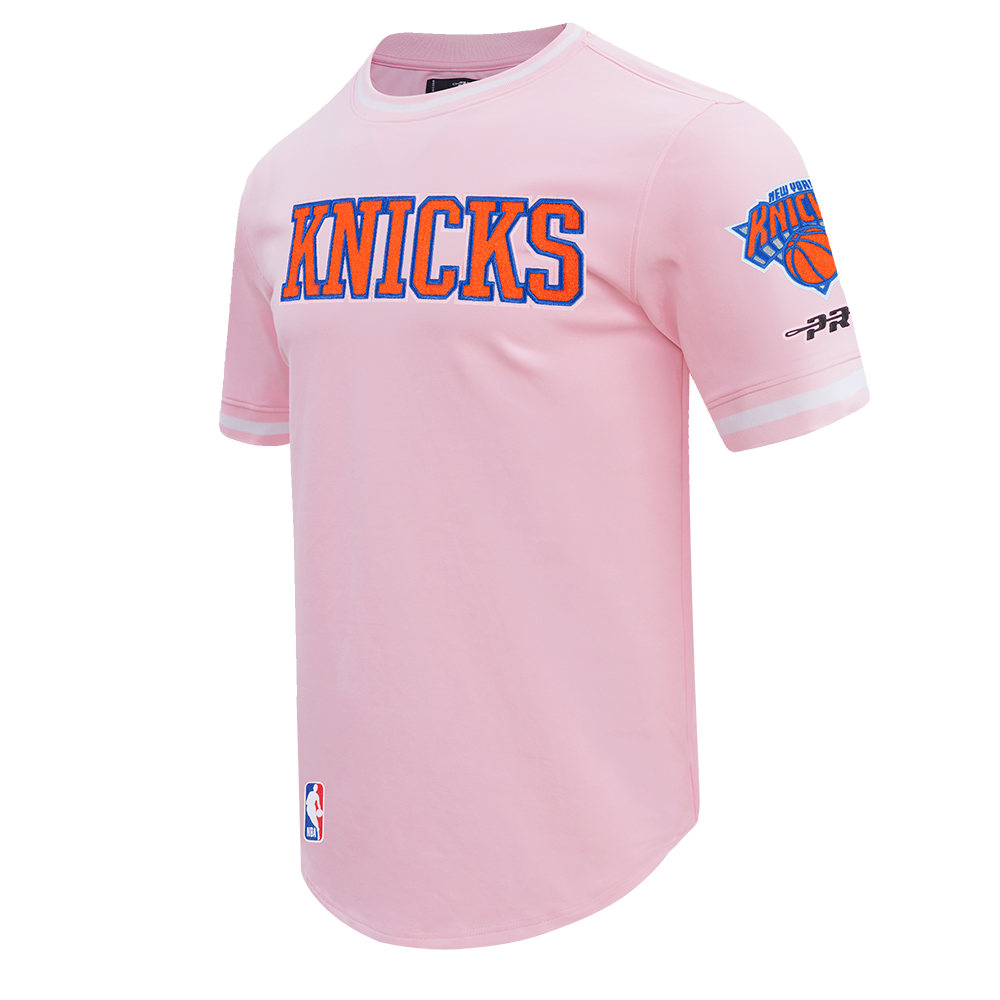NBA NEW YORK KNICKS CLASSIC CHENILLE MEN'S SHIRT (PINK)