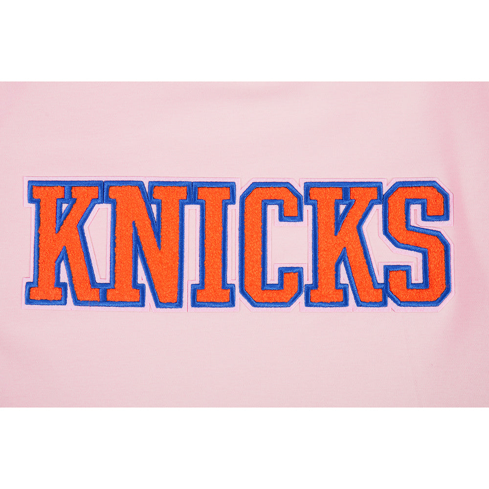 NBA NEW YORK KNICKS CLASSIC CHENILLE MEN'S SHIRT (PINK)