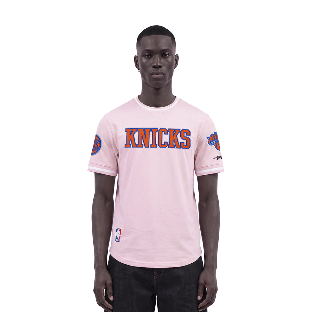 NBA NEW YORK KNICKS CLASSIC CHENILLE MEN'S SHIRT (PINK)