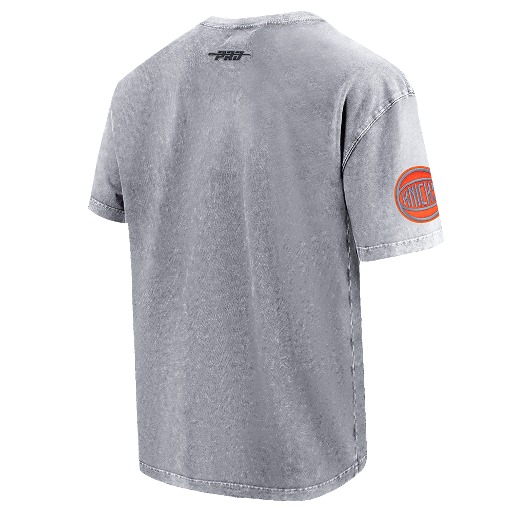 NBA NEW YORK KNICKS FIRST TEAM MEN'S S/S TEE (WASHED GREY)
