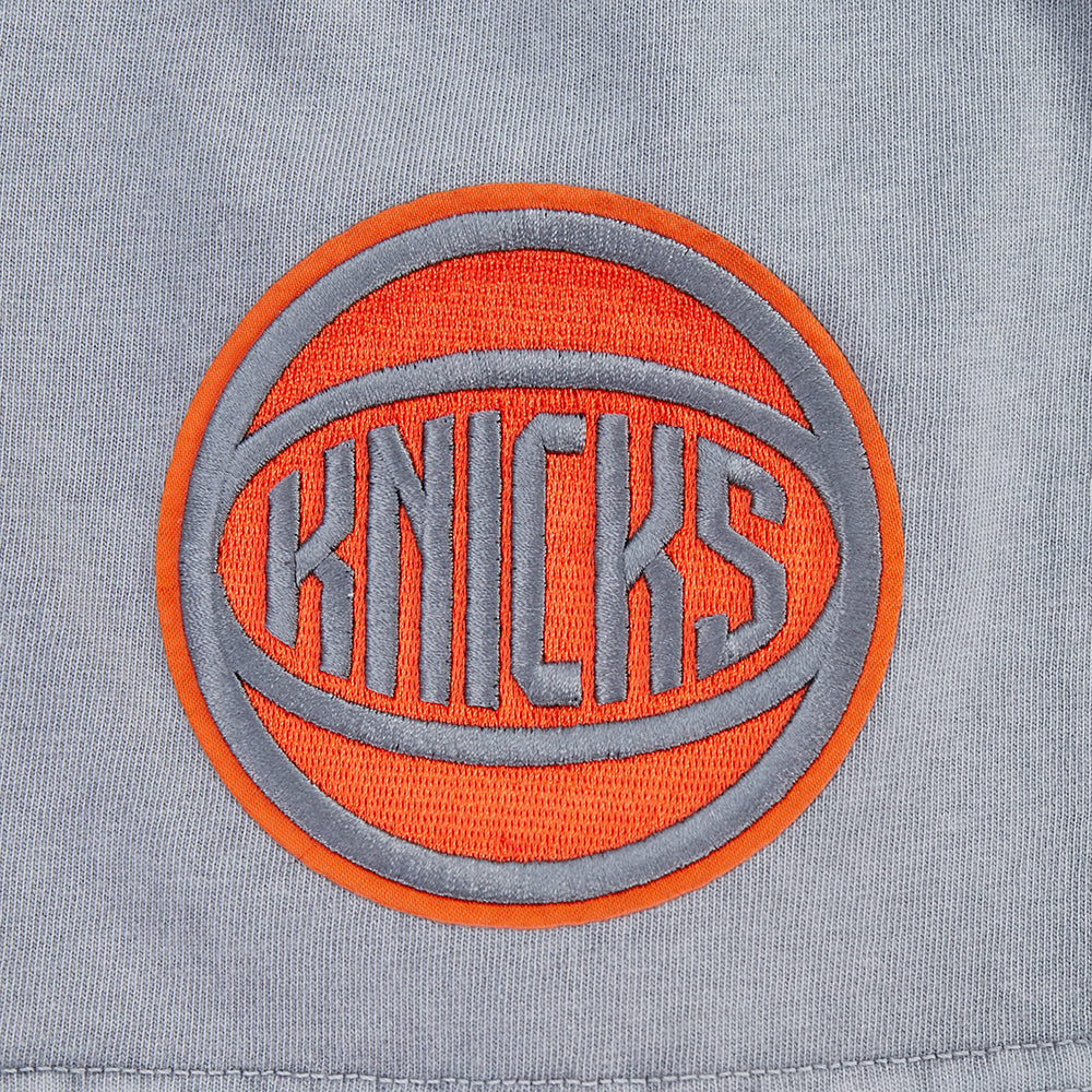 NBA NEW YORK KNICKS FIRST TEAM MEN'S S/S TEE (WASHED GREY)