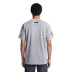 NBA NEW YORK KNICKS FIRST TEAM MEN'S S/S TEE (WASHED GREY)