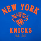 NBA NEW YORK KNICKS FIRST TEAM MEN'S RAGLAN TEE (EGGSHELL/ROYAL BLUE)
