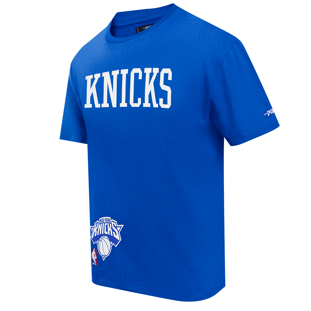 NBA NEW YORK KNICKS T-SHIRT À MANCHES COURTES POUR HOMME (BLEU ROYAL)