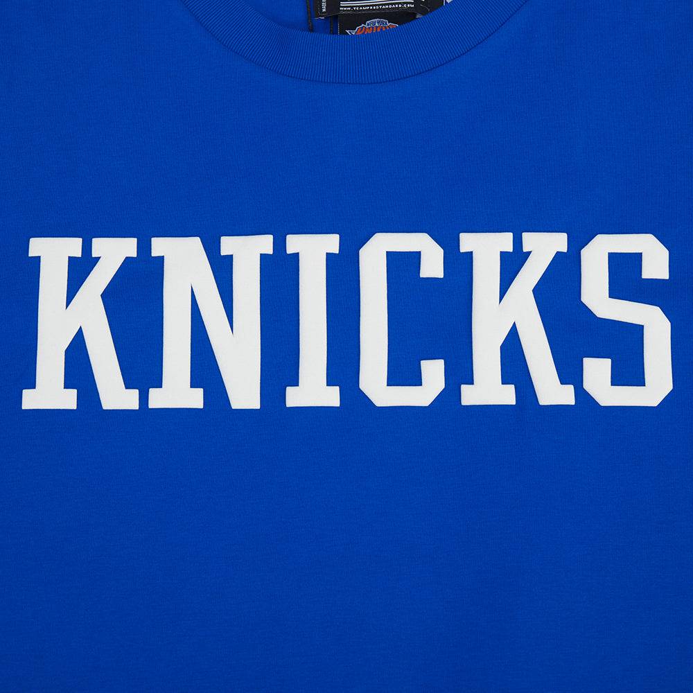NBA NEW YORK KNICKS T-SHIRT À MANCHES COURTES POUR HOMME (BLEU ROYAL)