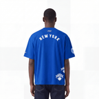 NBA NEW YORK KNICKS T-SHIRT À MANCHES COURTES POUR HOMME (BLEU ROYAL)