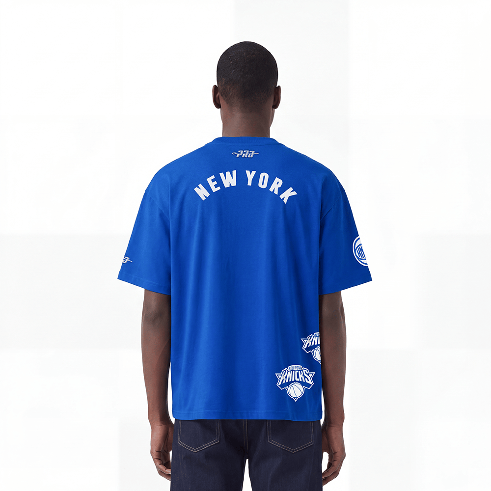 NBA NEW YORK KNICKS MEN'S S/S TEE (ROYAL BLUE)