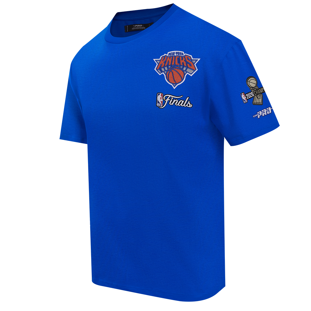 NBA NEW YORK KNICKS T-SHIRT DU CHAMPIONNAT 2026 À MANCHES COURTES POUR HOMME (BLEU ROYAL)