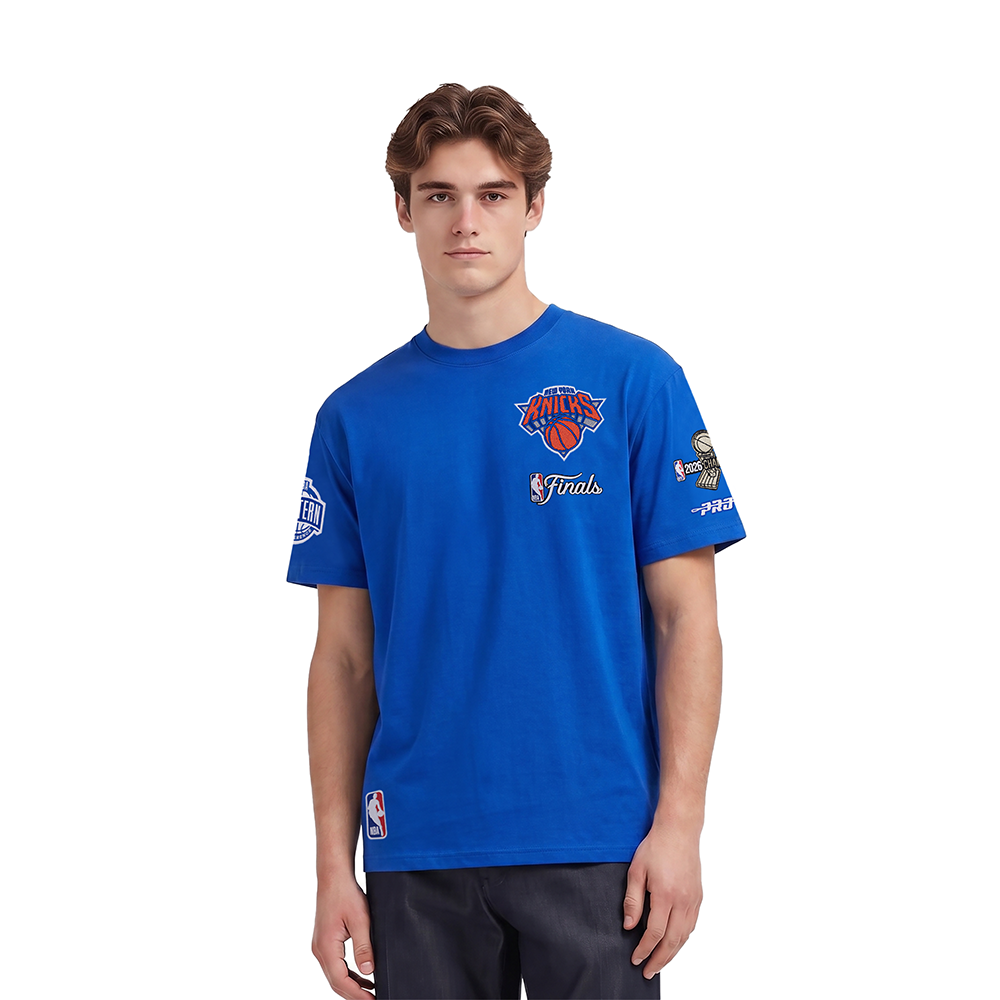 NEW YORK KNICKS 2026 NBA CHAMPIONSHIP   MEN'S S/S TEE (ROYAL BLUE)