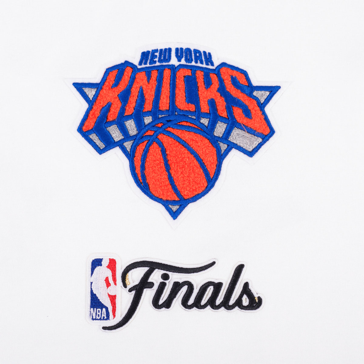 NBA NEW YORK KNICKS T-SHIRT DU CHAMPIONNAT 2026 À MANCHES COURTES POUR HOMME (BLANC)