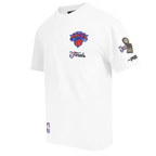 NBA NEW YORK KNICKS T-SHIRT DU CHAMPIONNAT 2026 À MANCHES COURTES POUR HOMME (BLANC)