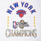 NBA NEW YORK KNICKS T-SHIRT DU CHAMPIONNAT 2026 À MANCHES COURTES POUR HOMME (BLANC)