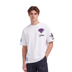 NBA NEW YORK KNICKS T-SHIRT DU CHAMPIONNAT 2026 À MANCHES COURTES POUR HOMME (BLANC)