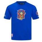NBA NEW YORK KNICKS T-SHIRT À MANCHES COURTES POUR HOMME (BLEU ROYAL)