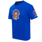NBA NEW YORK KNICKS T-SHIRT À MANCHES COURTES POUR HOMME (BLEU ROYAL)