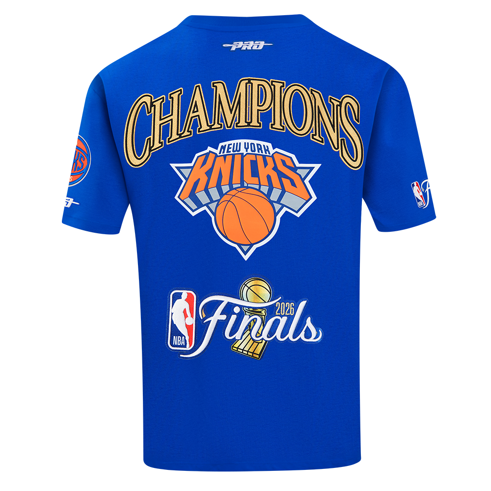 NBA NEW YORK KNICKS T-SHIRT À MANCHES COURTES POUR HOMME (BLEU ROYAL)