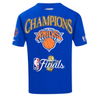 NBA NEW YORK KNICKS T-SHIRT À MANCHES COURTES POUR HOMME (BLEU ROYAL)