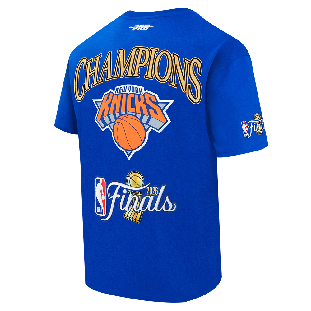 NBA NEW YORK KNICKS T-SHIRT À MANCHES COURTES POUR HOMME (BLEU ROYAL)