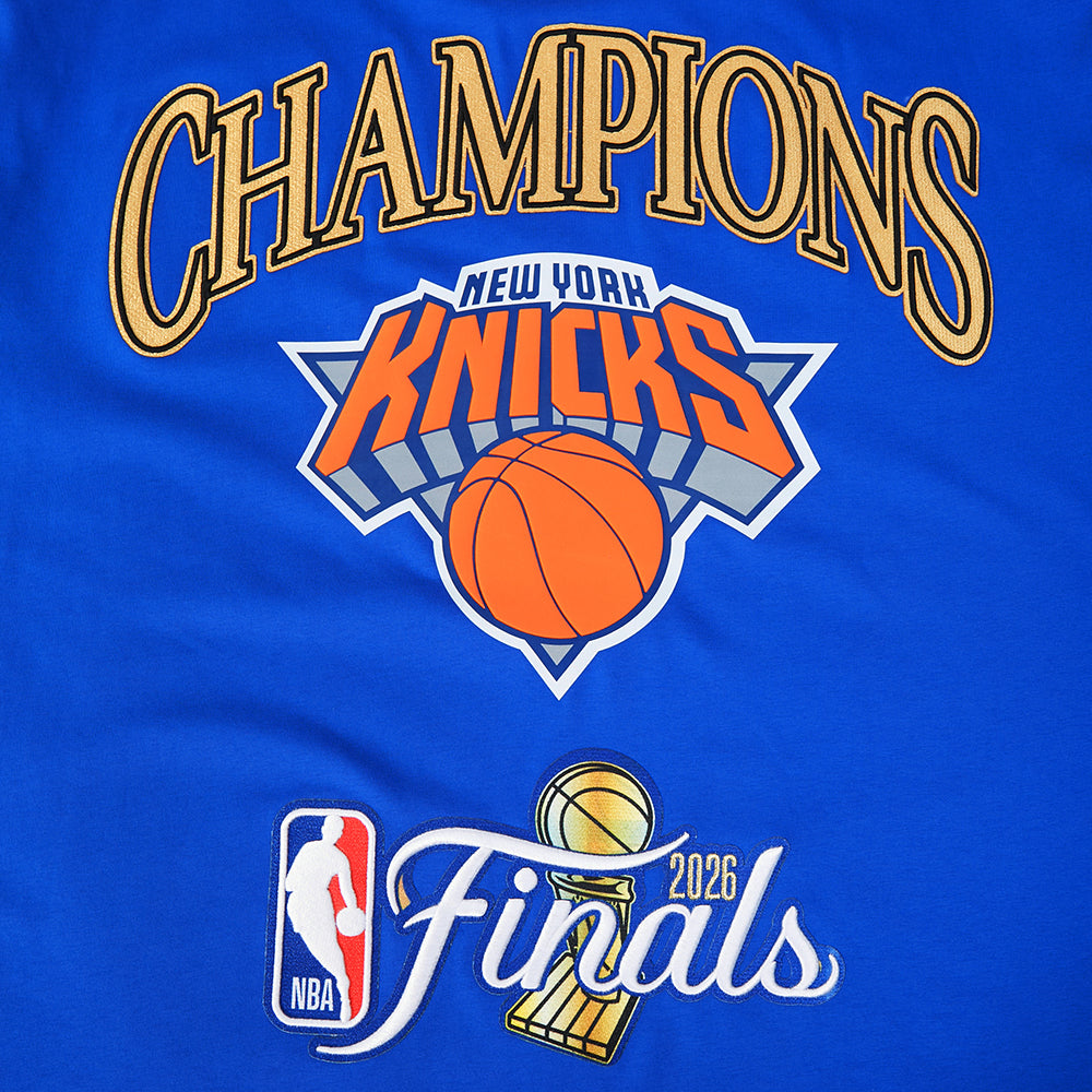 NBA NEW YORK KNICKS T-SHIRT À MANCHES COURTES POUR HOMME (BLEU ROYAL)