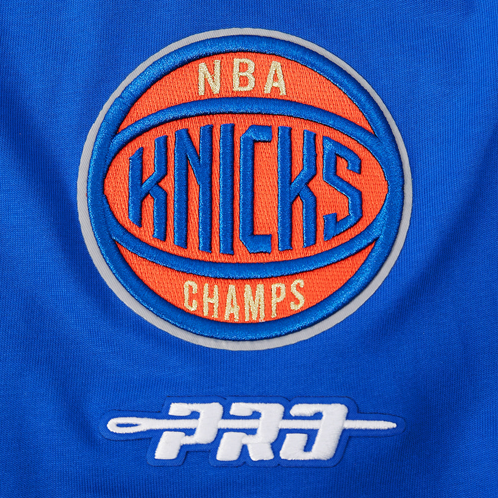 NBA NEW YORK KNICKS T-SHIRT À MANCHES COURTES POUR HOMME (BLEU ROYAL)