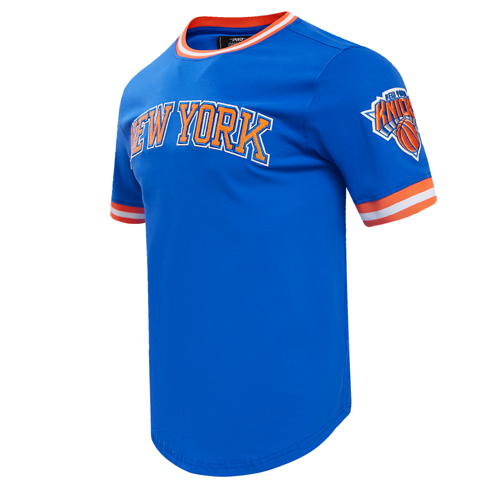 NBA NEW YORK KNICKS CLASSIC CHENILLE MEN'S TEE (ROYAL BLUE)