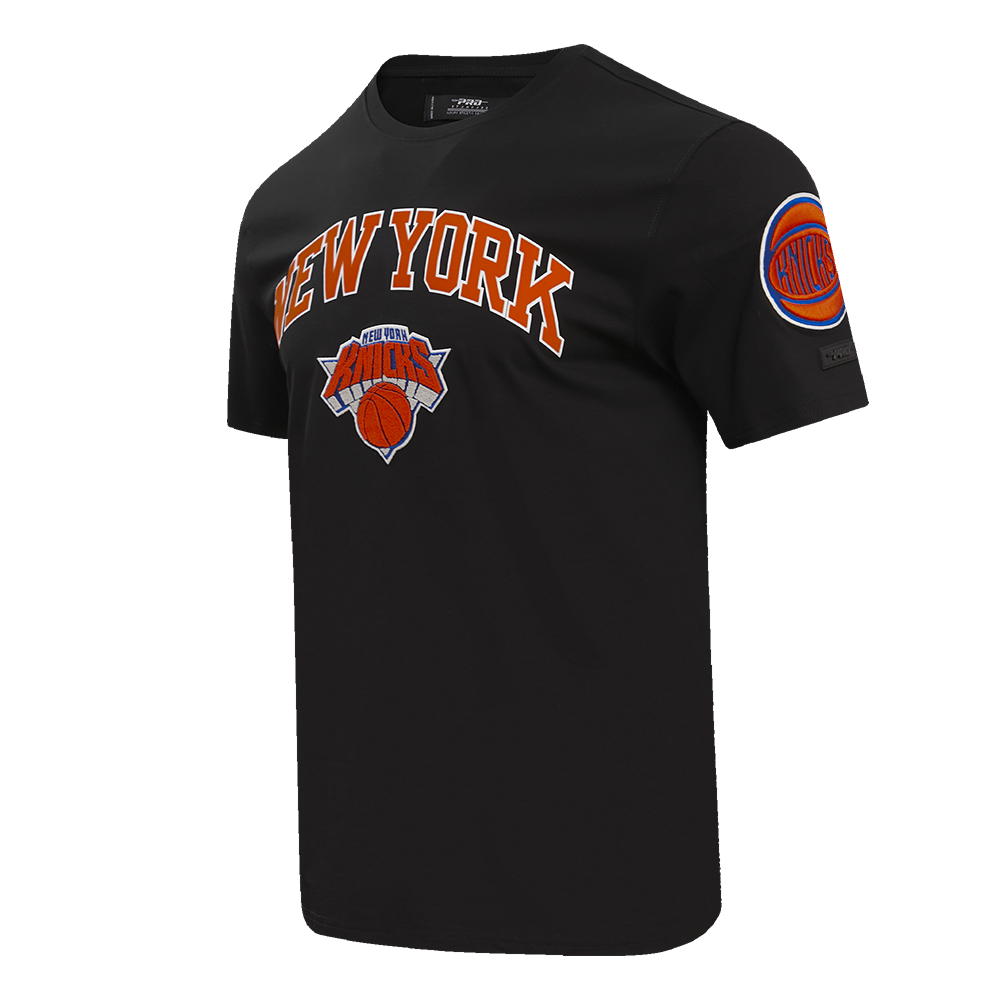 NBA NEW YORK KNICKS CLASSIC BRISTLE MEN'S TEE (BLACK)
