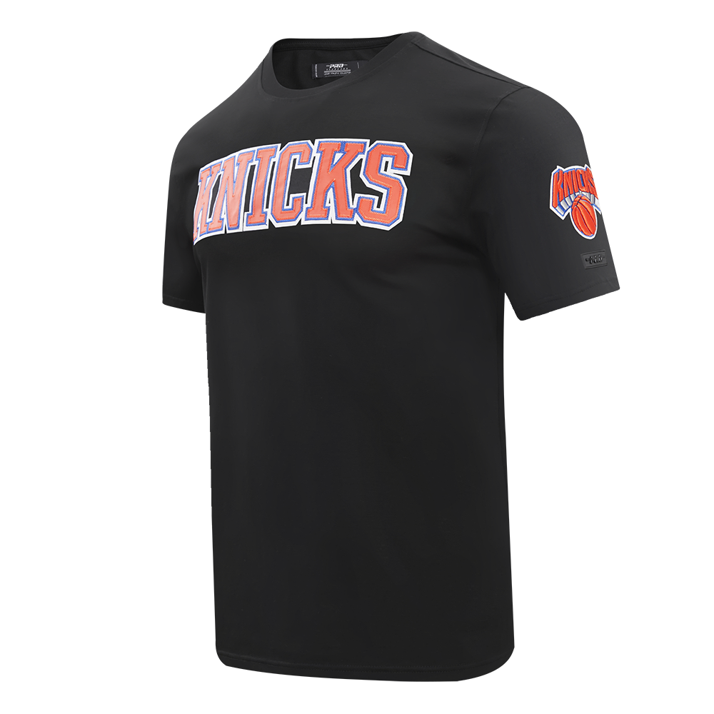 T-shirt NBA NEW YORK KNICKS TACKLE TWILL POUR HOMME (NOIR)