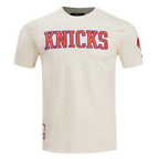 NBA NEW YORK KNICKS TACKLE TWILL MEN'S TEE (EGGSHELL)