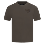 NBA NEW YORK KNICKS NEUTRAL MEN'S DROP SHOULDER TEE (DARK TAUPE)