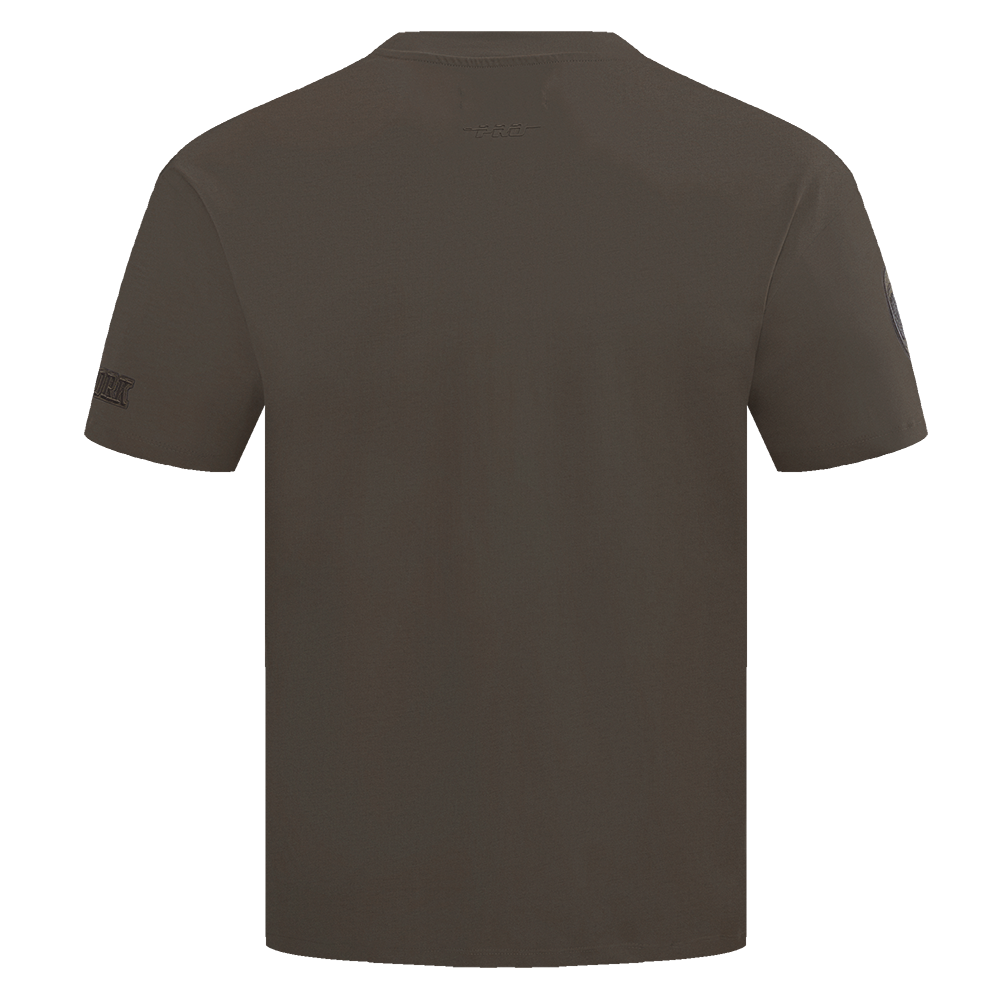 NBA NEW YORK KNICKS NEUTRAL MEN'S DROP SHOULDER TEE (DARK TAUPE)