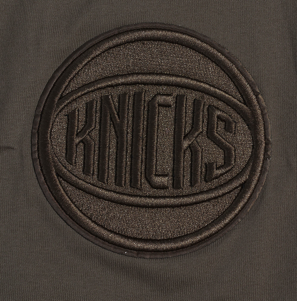 NBA NEW YORK KNICKS NEUTRAL MEN'S DROP SHOULDER TEE (DARK TAUPE)
