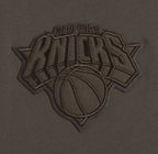 NBA NEW YORK KNICKS NEUTRAL MEN'S DROP SHOULDER TEE (DARK TAUPE)