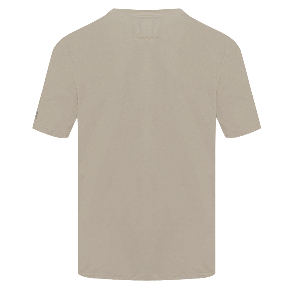 NBA NEW YORK KNICKS NEUTRAL COTTON JERSEY DROP SHOULDER TEE (TAUPE)