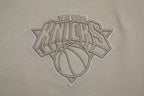 NBA NEW YORK KNICKS NEUTRAL COTTON JERSEY DROP SHOULDER TEE (TAUPE)
