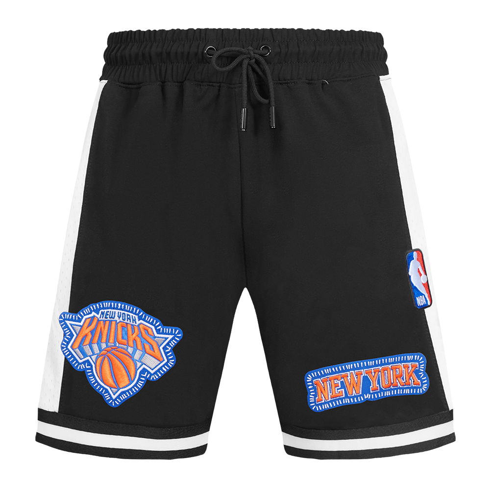 NBA NEW YORK KNICKS DIY PICK STITCH MEN'S DOUBLE KNIT 2.0 SHORT (BLACK)