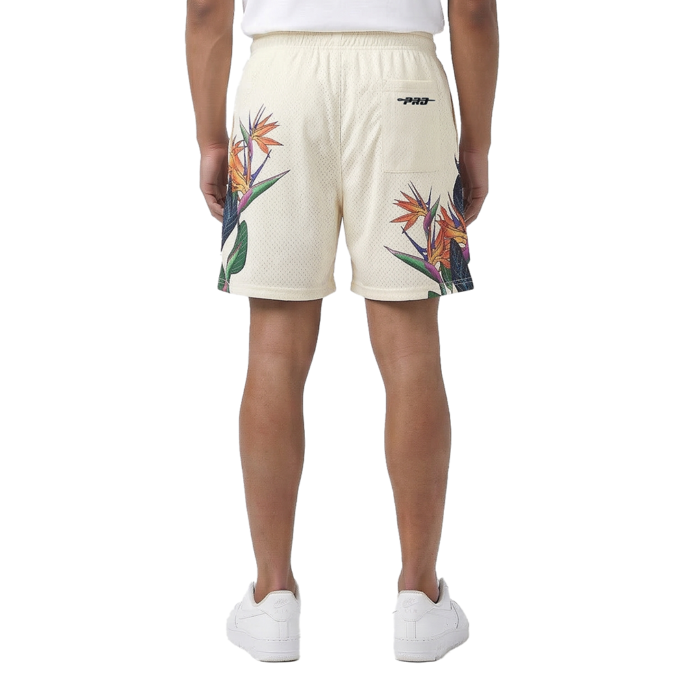 NBA NEW YORK KNICKS PARADISE MEN'S MESH SHORT (EGGSHELL)