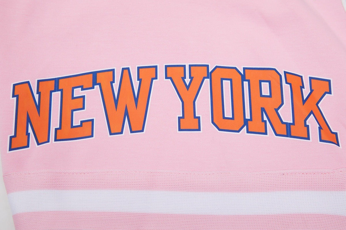 NBA NEW YORK KNICKS CLASSIC CHENILLE MEN'S SHORT (PINK)