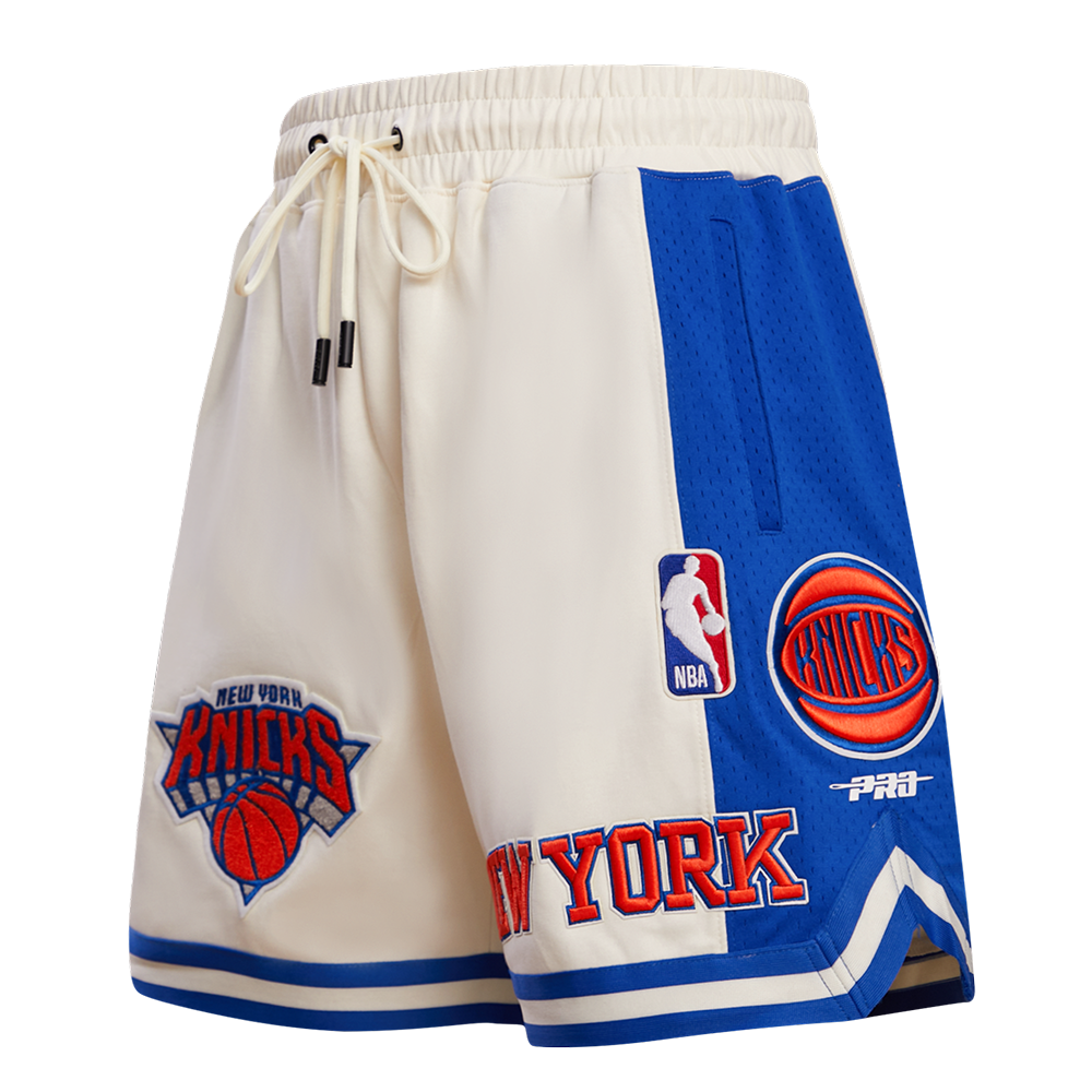 NBA NEW YORK KNICKS RETRO CLASSIC MEN'S 2.0 SHORT (EGGSHELL/ ROYAL BLUE)